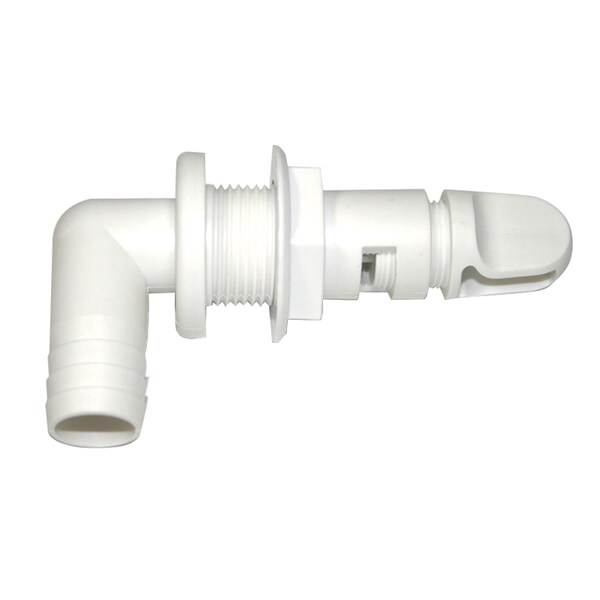 T-H Marine Supplies T-H Marine AHV-92-DP Aerator Spray Head, 90 Degree Fixed Flange - White AHV-92-DP - main